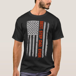 Beste Schritt-Vater überhaupt US-Flagge T-Shirt