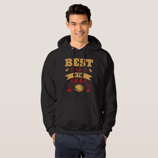 BESTE SCHULE IN DER GALAXIE lustig niedlich Hoodie (Vorne ganz)