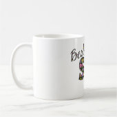Beste Schweizer Blume Blumentypografie-Schwester Kaffeetasse (Links)