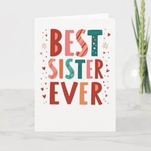 Beste Schwester Aller Herzen Karte