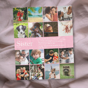Beste Schwester aller Zeiten Definition 16 Foto Gi Fleecedecke