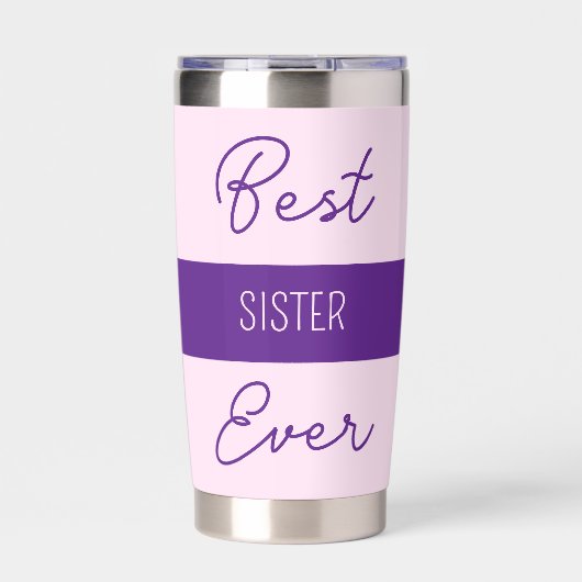 Beste Schwester der Blume gerbera pink Thermobecher (Vorderseite)