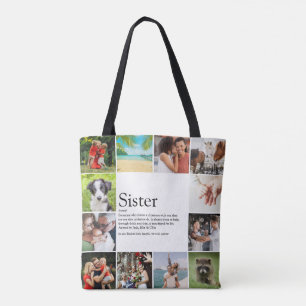Beste Schwester der Welt Definition 12 Foto Tasche