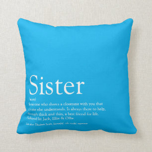 Beste Schwester der Welt überhaupt Definition Lust Kissen