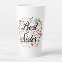 Beste Schwester Elegante Blumendesign