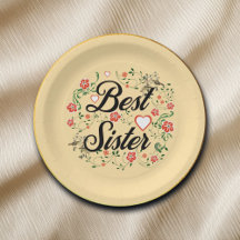 Beste Schwester Elegante Blumendesign