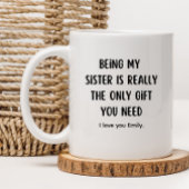Beste Schwester Ever Funny Sister-in-Law Geschenk Kaffeetasse