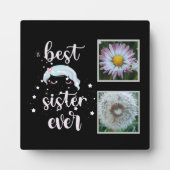 Beste Schwester-Fotovorlage Fotoplatte (Vorderseite)