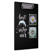 Beste Schwester-Fotovorlage Klemmbrett (Rechts)
