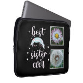 Beste Schwester-Fotovorlage Laptopschutzhülle (Vorne Rechts)