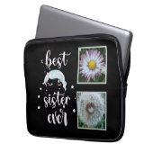 Beste Schwester-Fotovorlage Laptopschutzhülle (Vorderseite Links)