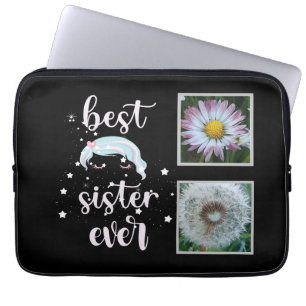 Beste Schwester-Fotovorlage Laptopschutzhülle