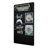 Beste Schwester-Fotovorlage Mini Klemmbrett (Gewinkelt2)