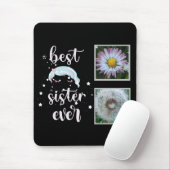 Beste Schwester-Fotovorlage Mousepad (Mit Mouse)