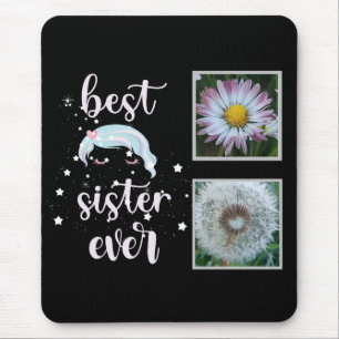 Beste Schwester-Fotovorlage Mousepad