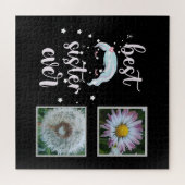 Beste Schwester-Fotovorlage Puzzle (Horizontal)
