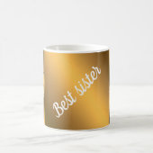 Beste Schwester GOLD Kaffeetasse (Mittel)