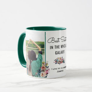 Beste Schwester im Galaxy Sis Geburtstagsgeschenk  Tasse