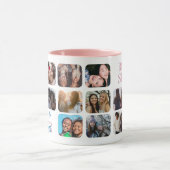 Beste Schwester je 14 FotoCollage Tasse (Zentrum)