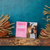 Beste Schwester je Foto Geschenk Fotoplatte (Seite)