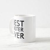 Beste Schwester je Kaffeetasse (Vorderseite Links)