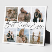 'Beste Schwester je' Keepake FotoCollage Fotoplatte (Seite)