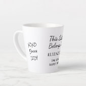 Beste Schwester je Personalisiertes Foto Milchtasse (Linke Ecke)