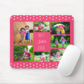 Beste Schwester je rosa FotoCollage Mousepad (Mit Mouse)