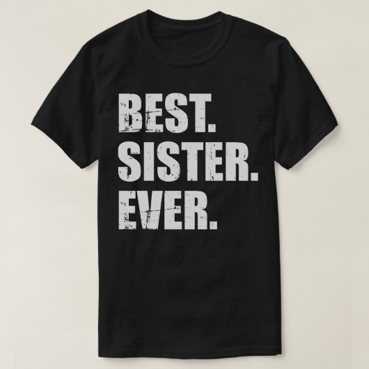 Beste Schwester je T-Shirt (Design vorne)