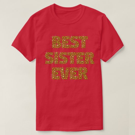 Beste Schwester je T-Shirt (Design vorne)