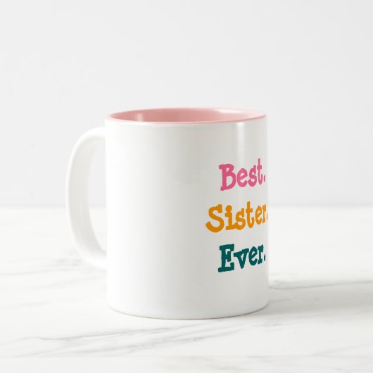 Beste Schwester je Tasse (Vorderseite Links)