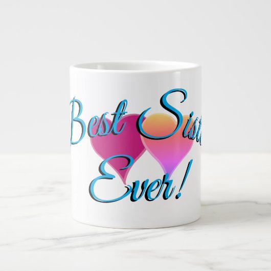 "Beste Schwester je!" Tasse (Vorderseite)