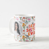Beste Schwester je Tasse - Feiern Sie Mama mit Blu (Vorderseite Links)