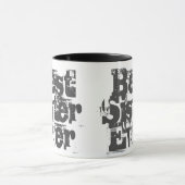 Beste Schwester je - Zwei-Tonen-Kaffee-Tasse gesch Tasse (Zentrum)