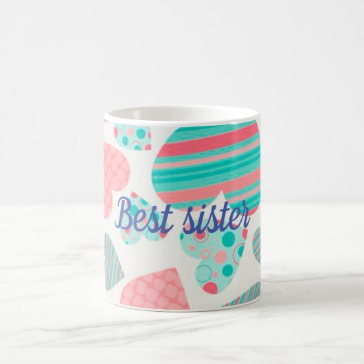 Beste Schwester Kaffeetasse (Mittel)