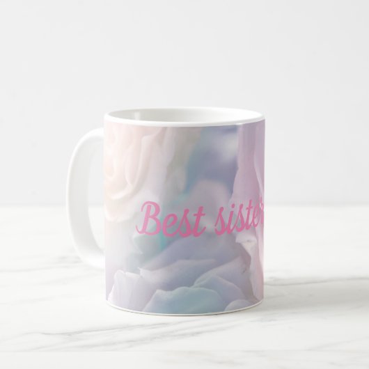 Beste Schwester Kaffeetasse (Vorderseite Links)