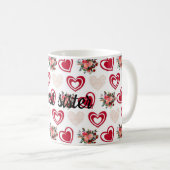 Beste Schwester Kaffeetasse (VorderseiteRechts)