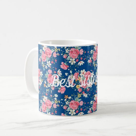 Beste Schwester Kaffeetasse (Vorderseite Links)