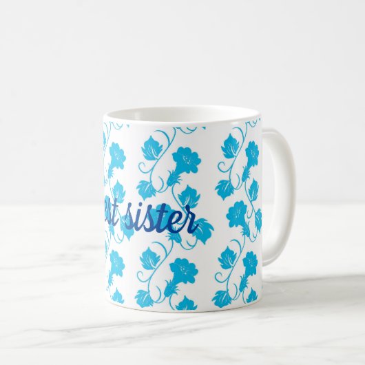 Beste Schwester Kaffeetasse (VorderseiteRechts)