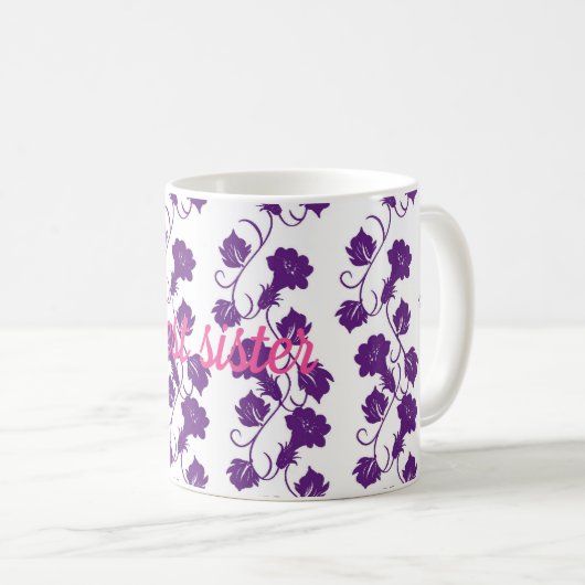 Beste Schwester Kaffeetasse (VorderseiteRechts)