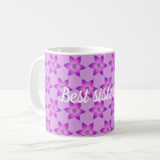 Beste Schwester Kaffeetasse (Vorderseite Links)