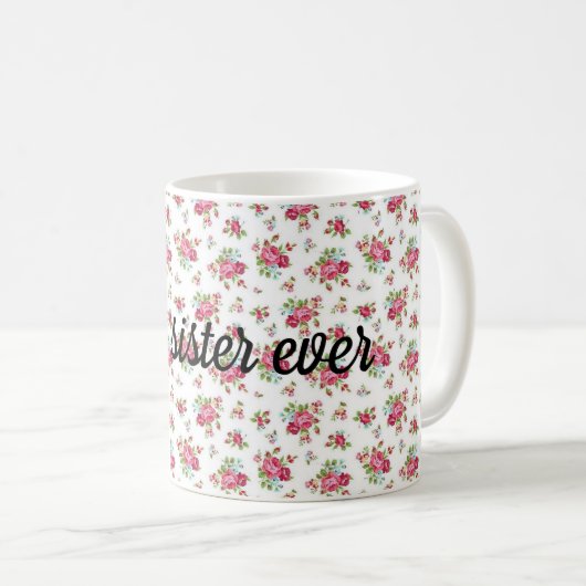 Beste Schwester Kaffeetasse (VorderseiteRechts)