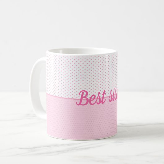 Beste Schwester Kaffeetasse (Vorderseite Links)