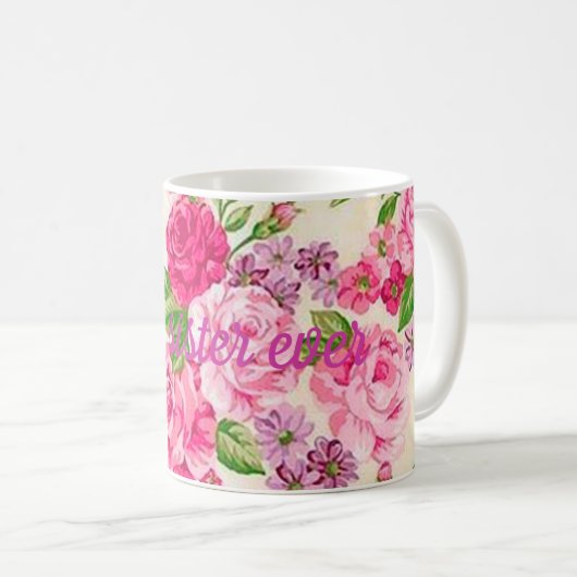 Beste Schwester Kaffeetasse (VorderseiteRechts)