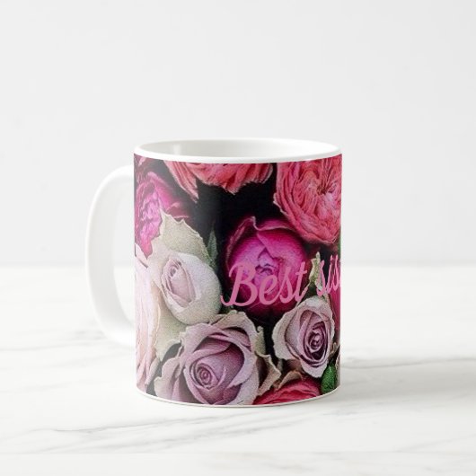 Beste Schwester Kaffeetasse (Vorderseite Links)