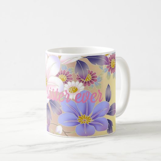 Beste Schwester Kaffeetasse (VorderseiteRechts)