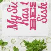 Beste Schwester Küchentuch (Gefaltet)