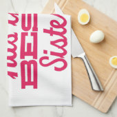 Beste Schwester Küchentuch (Viertel Falte)