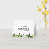 Beste Schwester-Pregnancy-Ankündigungskarte Karte (Gelbe Blume)