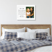 Beste-Schwester-Script-Foto-Collage Leinwanddruck (Insitu (Schlafzimmer))